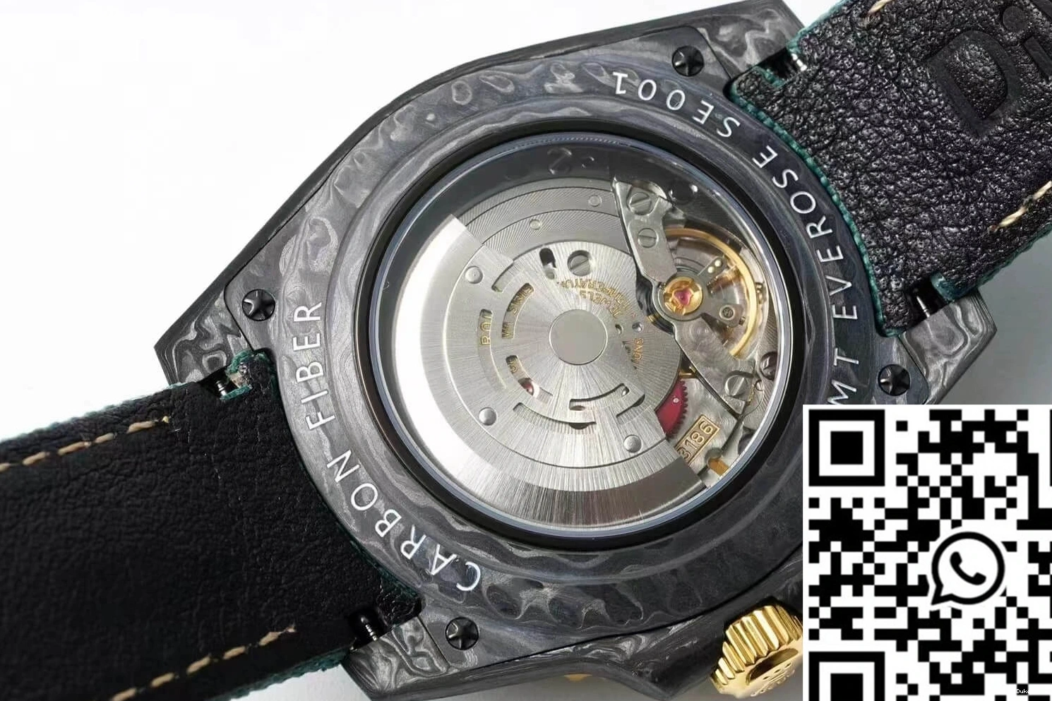 Fiber II Fabric Green GMT-MASTER Case Diw Carbon Rolex Strap 0316